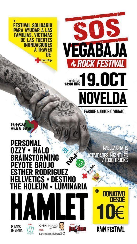 Ayuntamiento de Novelda Cartel-SOS-Festival-576x1024 Novelda albergará el primer SOS Vega Baja Rock Festival 
