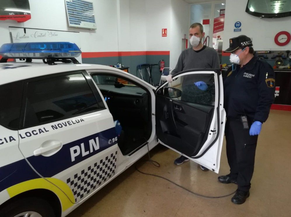 Ayuntamiento de Novelda 01-5 Desinfecció amb ozó en els vehicles policials 