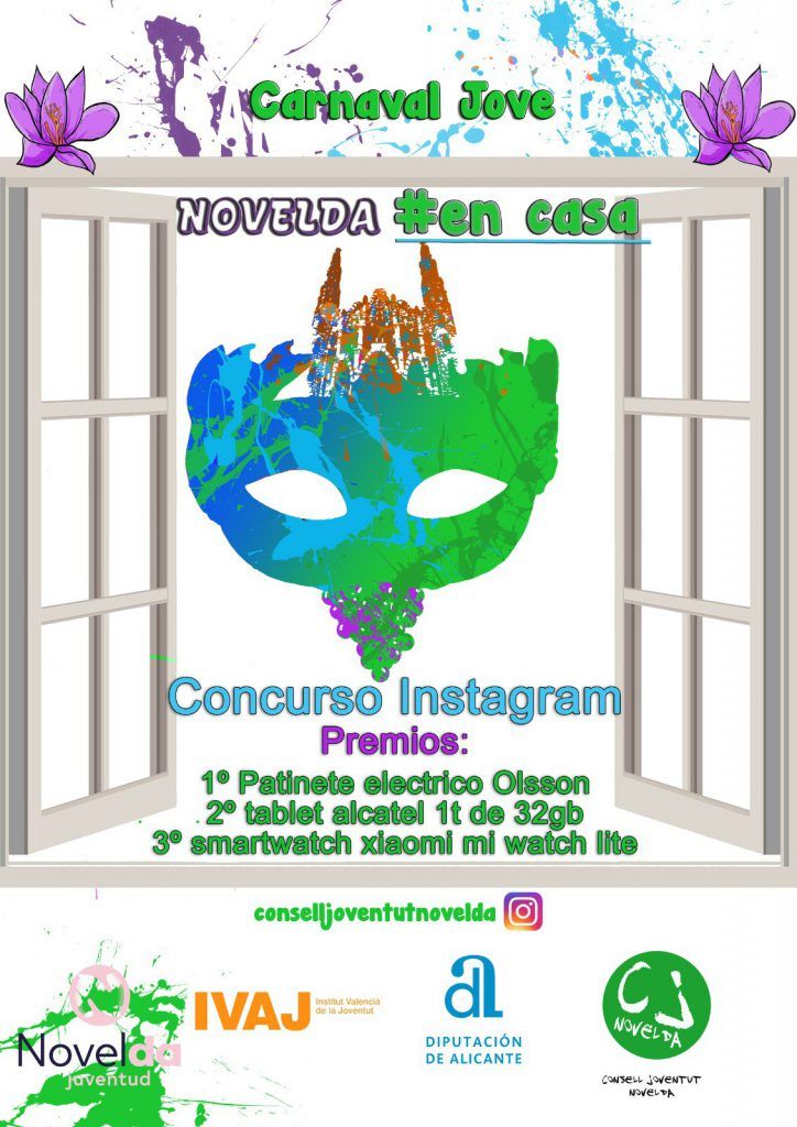 Ayuntamiento de Novelda 03-5-724x1024 El Consell de la Joventut convoca un concurso de disfraces de Carnaval en Instagram 