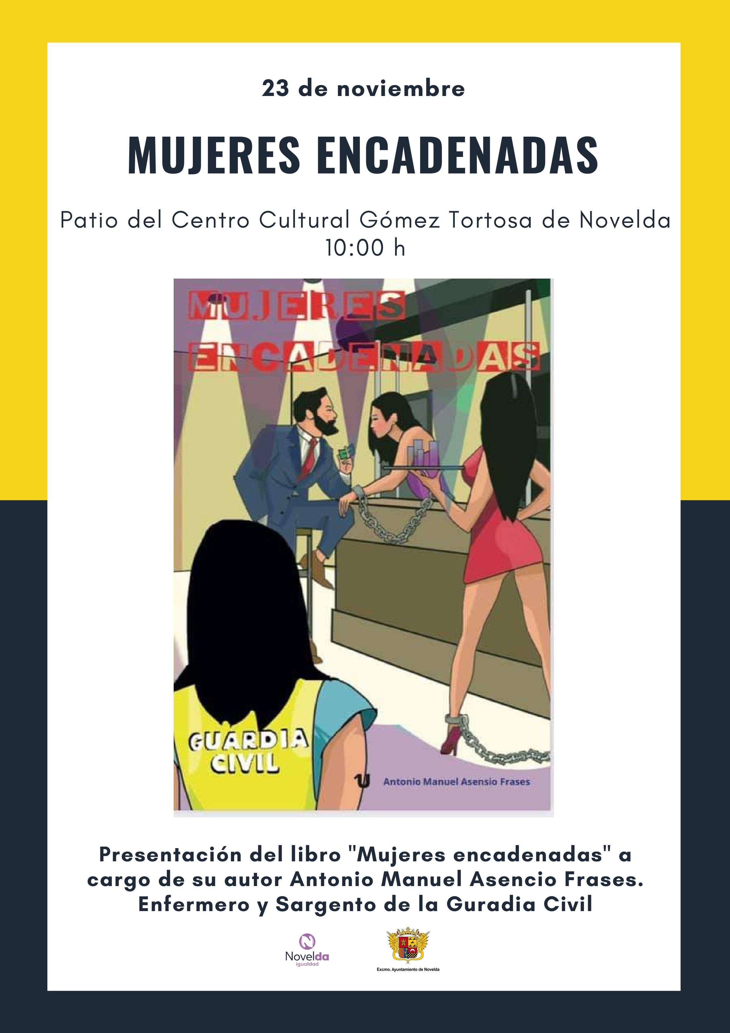 Ayuntamiento de Novelda Cartel-presentaciónlibro_page-0001 Presentació del llibre "Mujeres Encadenadas" 
