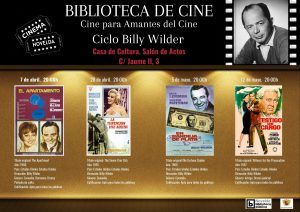 Ayuntamiento de Novelda PRESENTACIÓN-LIBRO-cartel-Casa-Museo-Modernista-300x212 Ciclo dedicado a Billy Wilder de la ''Biblioteca de Cine'' 