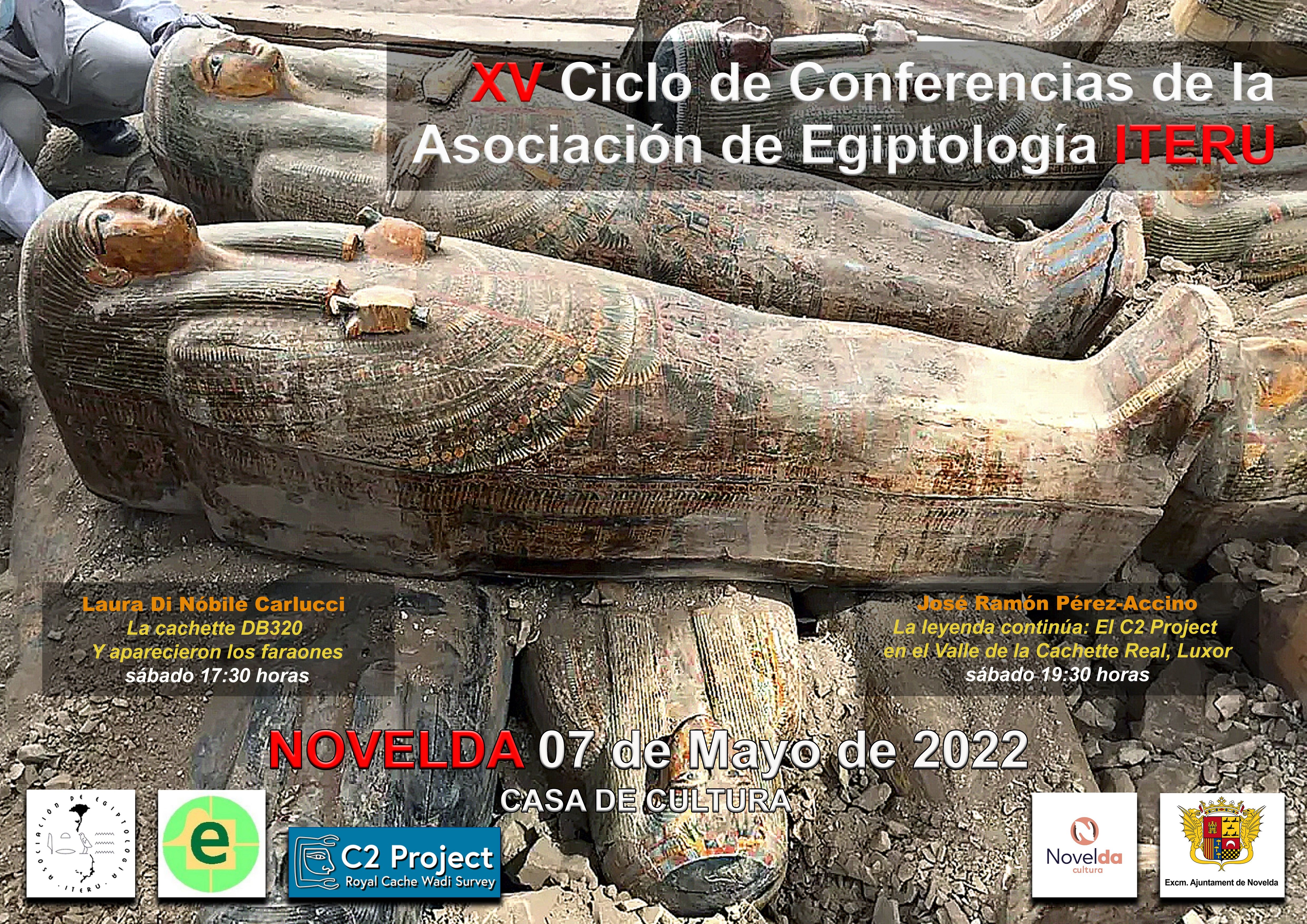 Ayuntamiento de Novelda 2022-05-07-Conferencias-Egiptología XV Ciclo de Conferencias de la Asociación de Egiptología ITERU 