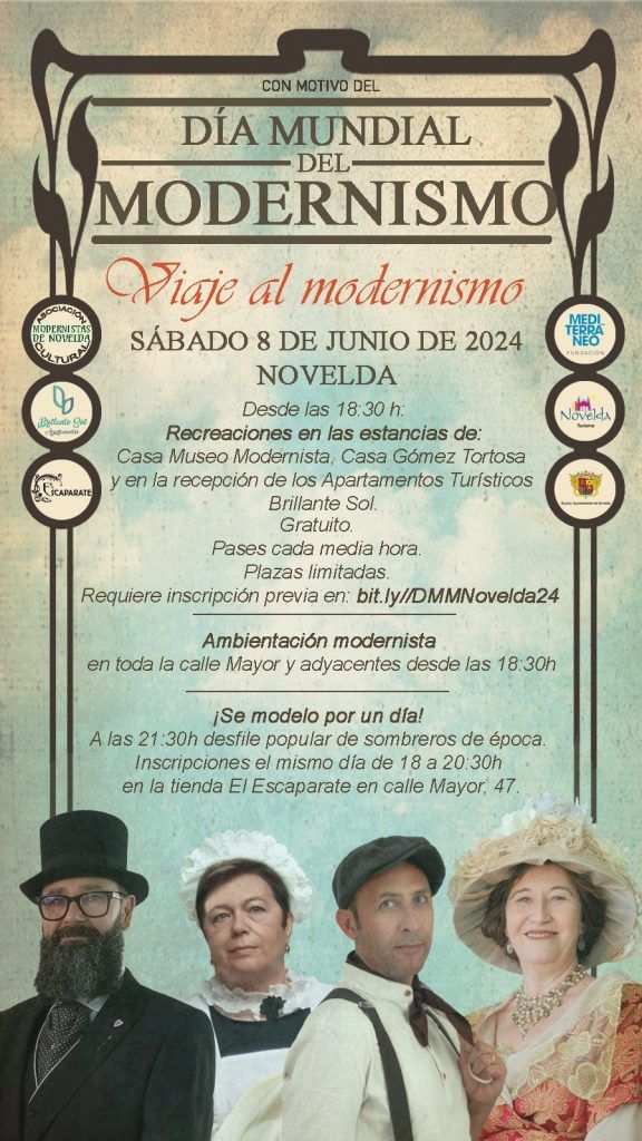 Ayuntamiento de Novelda 8-junio-DMM-Novelda-2024-576x1024 Novelda celebra, amb recreacions i ambientació d'època, el Dia Mundial del Modernisme 