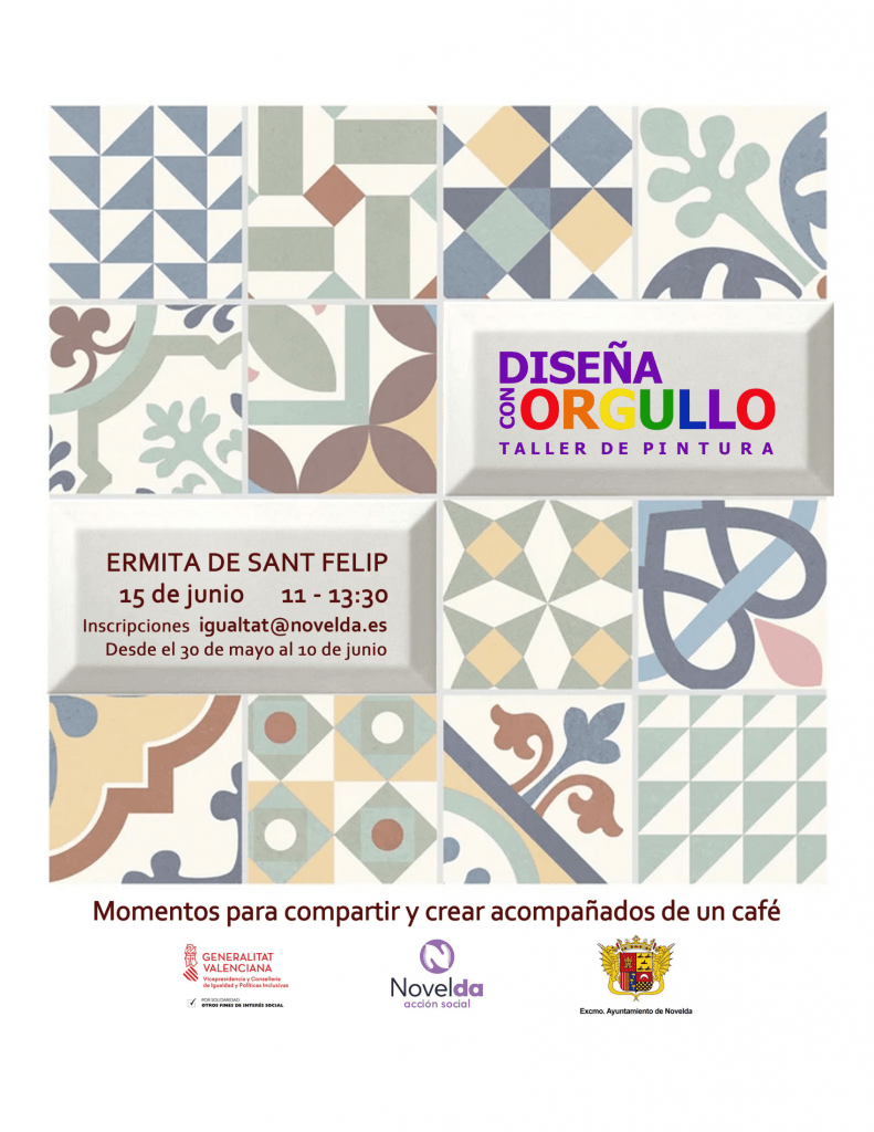 Ayuntamiento de Novelda CARTEL-DISEÑA-CON-ORGULLO-791x1024 Novelda reivindica la diversidad sexual con un llamamiento a la tolerancia y la igualdad en el Día Internacional del Orgullo LGTBI 
