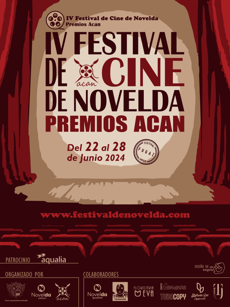 Ayuntamiento de Novelda CARTEL-768x1024 ACAN presenta la programación de la cuarta edición del Festival Nacional de Cine de Novelda 