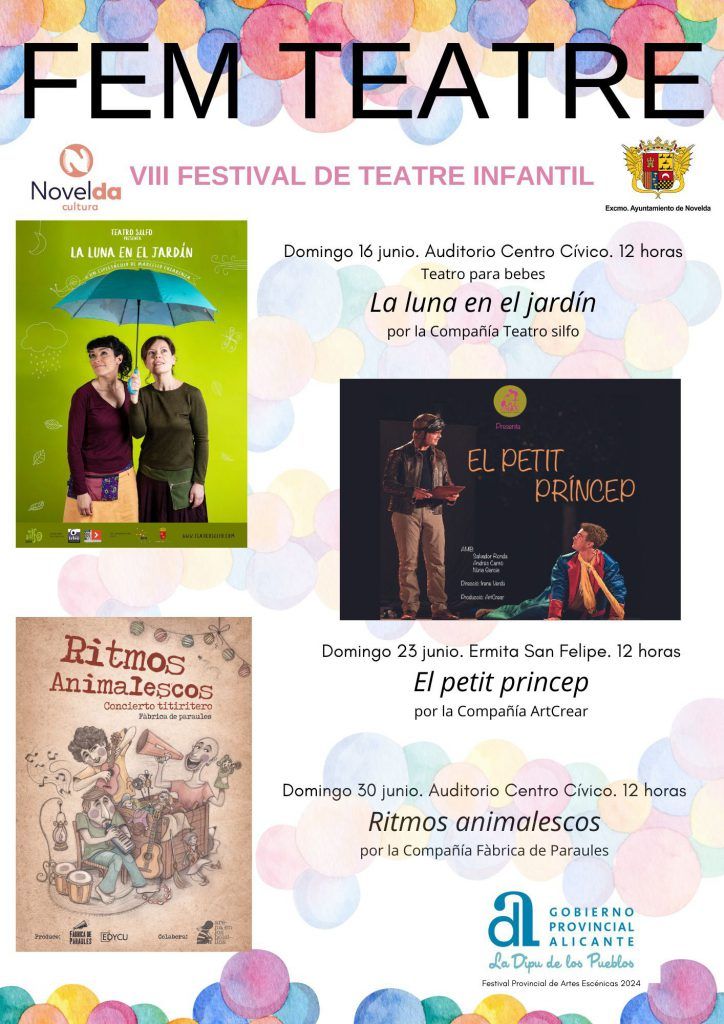 Ayuntamiento de Novelda cartel-general-724x1024 Cultura presenta la VIII edición de Festival de Teatro Infantil de Novelda 